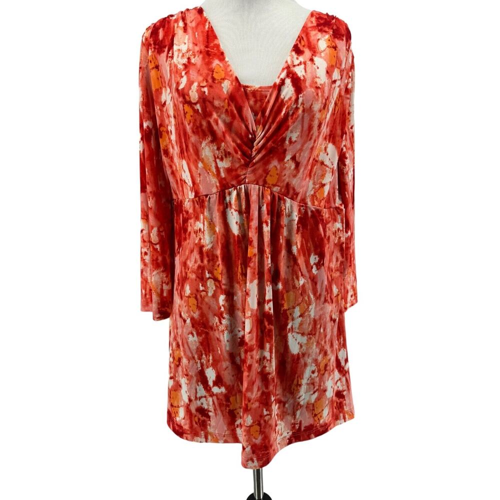 Women With Control Women's‎ 3/4 Sleeve Tunic Blouse Size Medium